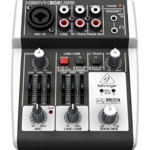 Behringer XENYX 302USB PA en studio mixer