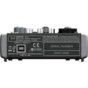 Behringer XENYX 302USB PA en studio mixer-11556