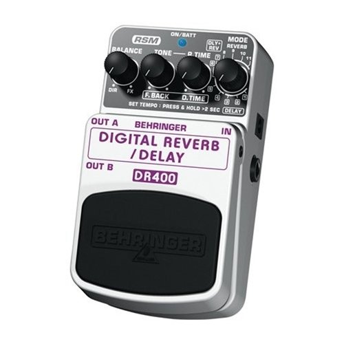 Behringer DR400 Digital Reverb/Delay effect pedaal _Uit assortiment J&H licht en geluid 3 Behringer DR400 Digital Reverb/Delay effect pedaal _Uit assortiment J&H licht en geluid 3