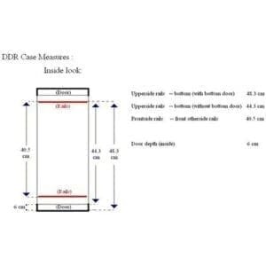 Accu-Case DDR6 Doubledoor rackcase, 6 HE-13450