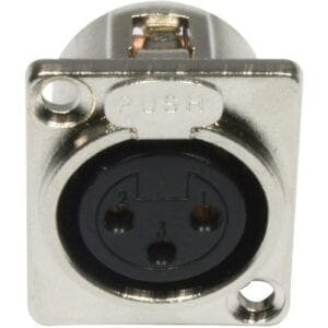 Accu-Cable 3-pins XLR female chassisdeel