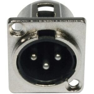 Accu-Cable 3-pins XLR male chassisdeel