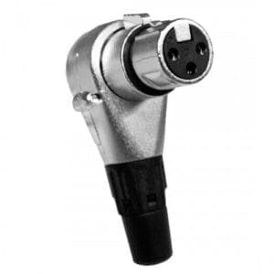 Accu-Cable 3-pins XLR female connector (haaks)