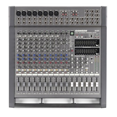 Samson TXM16 – 16-kanaals powered mixer (met een 1000W versterker