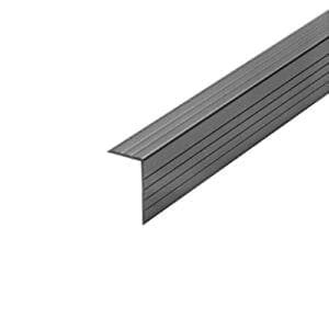 Hoekprofiel 30 x 20mm, r2, gegroefd, 1,5mm dik (stuk van 1.70 mtr)