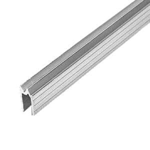 Sluitprofiel, 6,8mm, omkeerbaar, gegroefd, 1,5mm dik (stuk van 1.70 mtr)