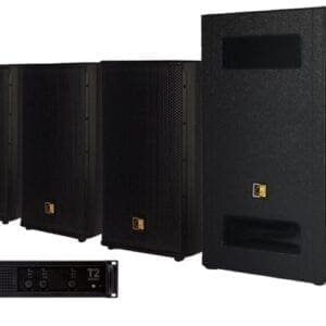 Audac Forte 1000B set – zwart _Uit assortiment J&H licht en geluid