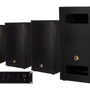 Audac Forte 2000B set – zwart _Uit assortiment J&H licht en geluid