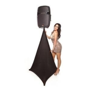 Scrim King SPK02B - luidsprekerbox statief scrim - 2 kanten - zwart