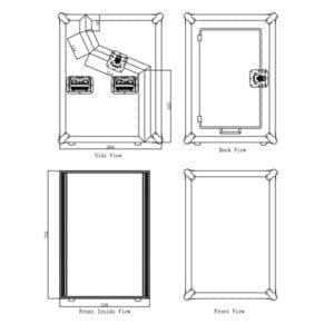 Caymon FCS06 flightcase-6U-11U