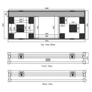 Caymon FCDJ1219 flightcase