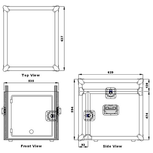 Caymon FCC08 flightcase-8U-11U Geen categorie J&H licht en geluid Caymon FCC08 flightcase-8U-11U Geen categorie J&H licht en geluid