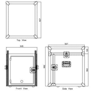 Caymon FCC10 flightcase-10U-11U