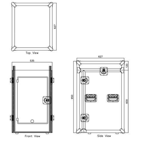 Caymon FCC16 flightcase-16U-11U Geen categorie J&H licht en geluid 3 Caymon FCC16 flightcase-16U-11U Geen categorie J&H licht en geluid 3