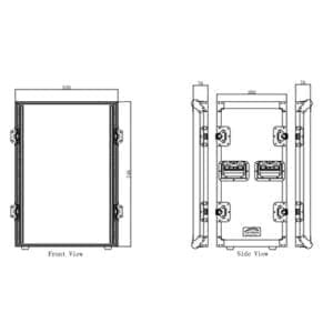 Caymon FCX16 flightcase-16U-36cm