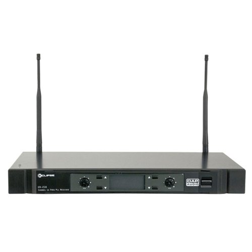 DAP ER-216B Draadloze microfoon ontvanger, 740-764 MHz _Uit assortiment J&H licht en geluid DAP ER-216B Draadloze microfoon ontvanger, 740-764 MHz _Uit assortiment J&H licht en geluid