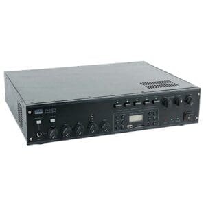 DAP ZA-240TU, 100V versterker met 4 zones, 5 ingangen, een tuner, een USB-poort en een SD-kaartlezer, 240 Watt