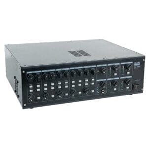 DAP MA-460 100V Matrixversterker met 4 ingangen en 4 uitgangen, 4 x 60 Watt