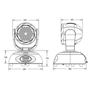 Elation Event MH W System - LED Wash Moving Head met een accu-19081