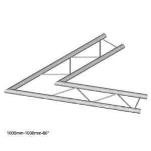 Duratruss DT 22 C20H-L60 Horizontale laddertruss hoek 60 Duratruss DT 22 J&H licht en geluid