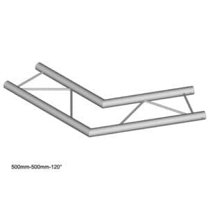 Duratruss DT 22 C22H-L120 Horizontale laddertruss hoek 120 Duratruss DT 22 J&H licht en geluid