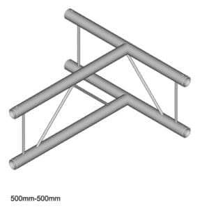 Duratruss DT 22 T36V-T Verticaal laddertruss T-stuk Duratruss DT 22 J&H licht en geluid