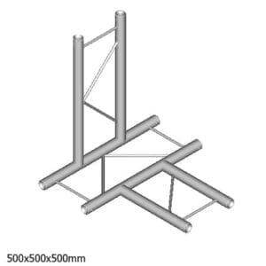 Duratruss DT 22 T42H-TD Horizontaal laddertruss T-stuk + omlaag Duratruss DT 22 J&H licht en geluid