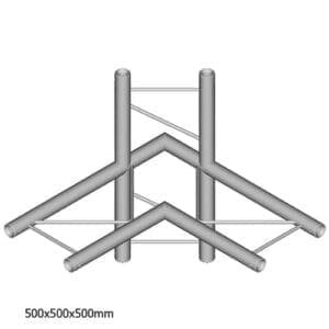 Duratruss DT 22 C44H-LUD Horizontale laddertruss hoek 90 + omlaag / omhoog Duratruss DT 22 J&H licht en geluid