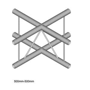 Duratruss DT 22 C41V-X Verticale laddertruss kruising Duratruss DT 22 J&H licht en geluid