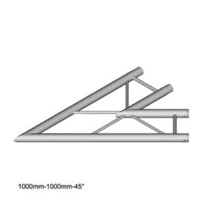 Duratruss DT 32 C19H-L45 Horizontale laddertruss hoek 45 Duratruss DT 32 J&H licht en geluid