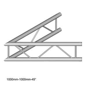 Duratruss DT 32 C19V-L45 Verticale laddertruss hoek 45 Duratruss DT 32 J&H licht en geluid