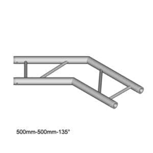 Duratruss DT 32 C23H-L135 Horizontale laddertruss hoek 135 Duratruss DT 32 J&H licht en geluid