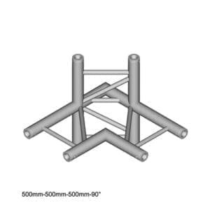 Duratruss DT 32 C44H Horizontale laddertruss hoek 90 + omlaag + omhoog