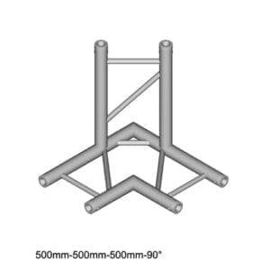 Duratruss DT 32 C31H-LD Horizontale laddertruss hoek 90 + omlaag