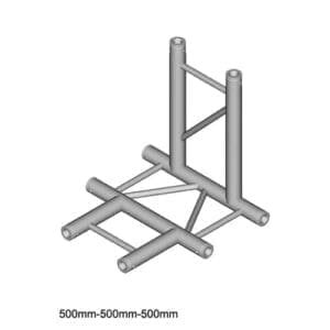 Duratruss DT 32 T42H-TD Horizontaal laddertruss T-stuk + omlaag Duratruss DT 32 J&H licht en geluid