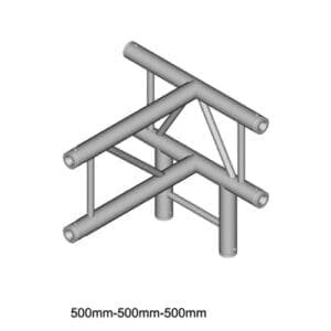 Duratruss DT 32 T42V-TD Verticaal laddertruss T-stuk + omlaag Duratruss DT 32 J&H licht en geluid