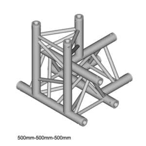 Duratruss DT 33 T42-TD Apex Down Truss T-stuk + omlaag Duratruss DT 33 J&H licht en geluid