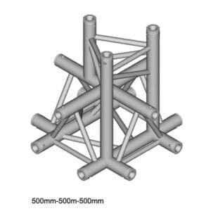 Duratruss DT 33 C53-XD Apex Down truss kruising + omlaag Duratruss DT 33 J&H licht en geluid