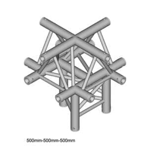 Duratruss DT 33 C52-XU Apex Up truss kruising + omlaag Duratruss DT 33 J&H licht en geluid