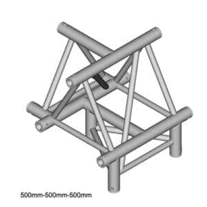 Duratruss DT 43 T43-UTD Apex Up truss T-stuk + omlaag Duratruss DT 43 J&H licht en geluid