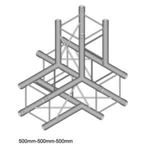 Duratruss DT 24 T40 Truss T-stuk + omlaag Duratruss DT 24 J&H licht en geluid