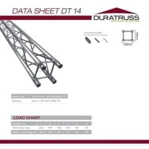 Duratruss DT 14-250 vierkante decotruss, 250 cm