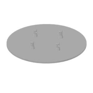 Duratruss DT 14 Ronde baseplate, 25 cm