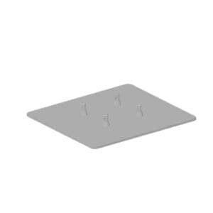 Duratruss DT 14 Vierkante baseplate, 25 x 25 cm