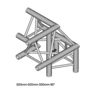 Duratruss DT 33 C32-LU Trusshoek 90 Apex Up + links omlaag