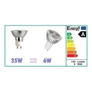 GU10 LED-Spot 3 x 2 Watt-29331