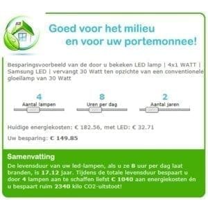 E14 LED-Lamp 4 x 1 Watt