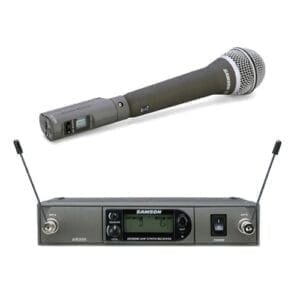 Samson Airline Synth Handheld Set – AR300 ontvanger, AX300 zender en Q7 microfoon _Uit assortiment J&H licht en geluid