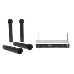 Samson Stage 466 - 4 draadloze handheld microfoons met een ontvanger