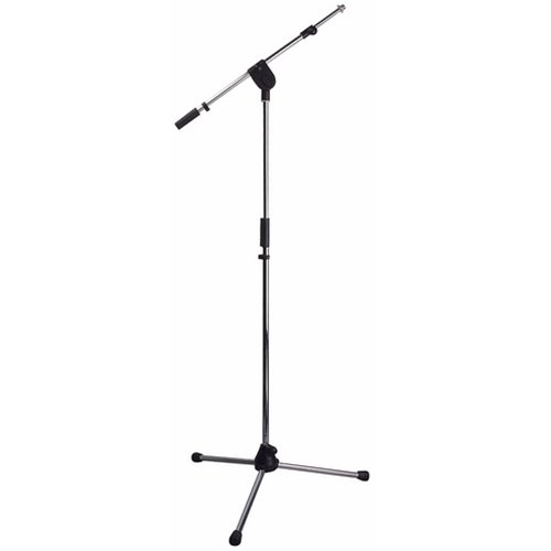 DAP professionele microfoonstatief 160cm met verstelbare arm, chroom _Uit assortiment J&H licht en geluid DAP professionele microfoonstatief 160cm met verstelbare arm, chroom _Uit assortiment J&H licht en geluid